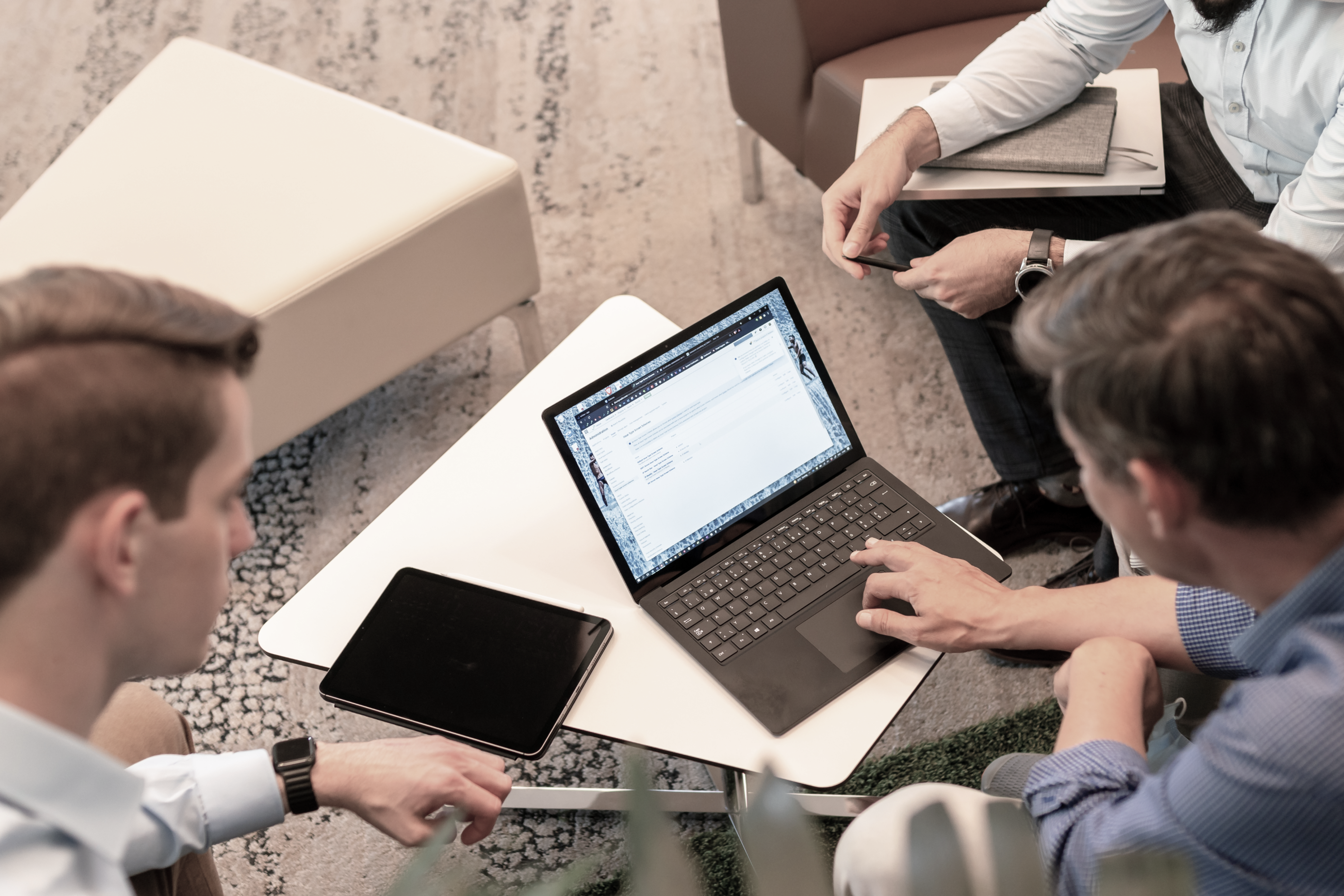 One of our teams brainstorming One of our teams brainstorming